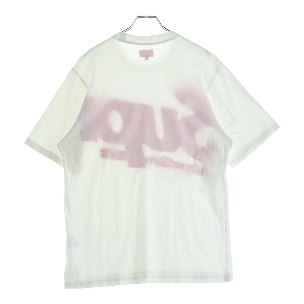 SUPREME(シュプリーム) 21SS Intarsia Spellout S/S Top インターシャ スペルアウト エスエス トップ フロントロゴプリント クルーネック半袖Tシャツカットソー ホワイト