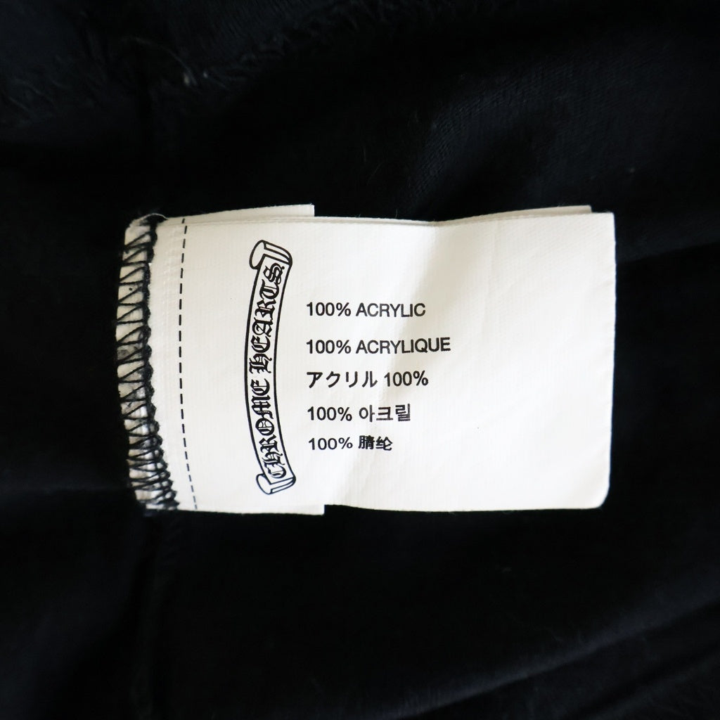 CHROME HEARTS(クロムハーツ) TRIPLE CROSS AMERICAN FLAG USA DAGGER T-SHIRTS アメリカンフラッグ トリプルクロス ダガー ポケット半袖Tシャツ ブラック