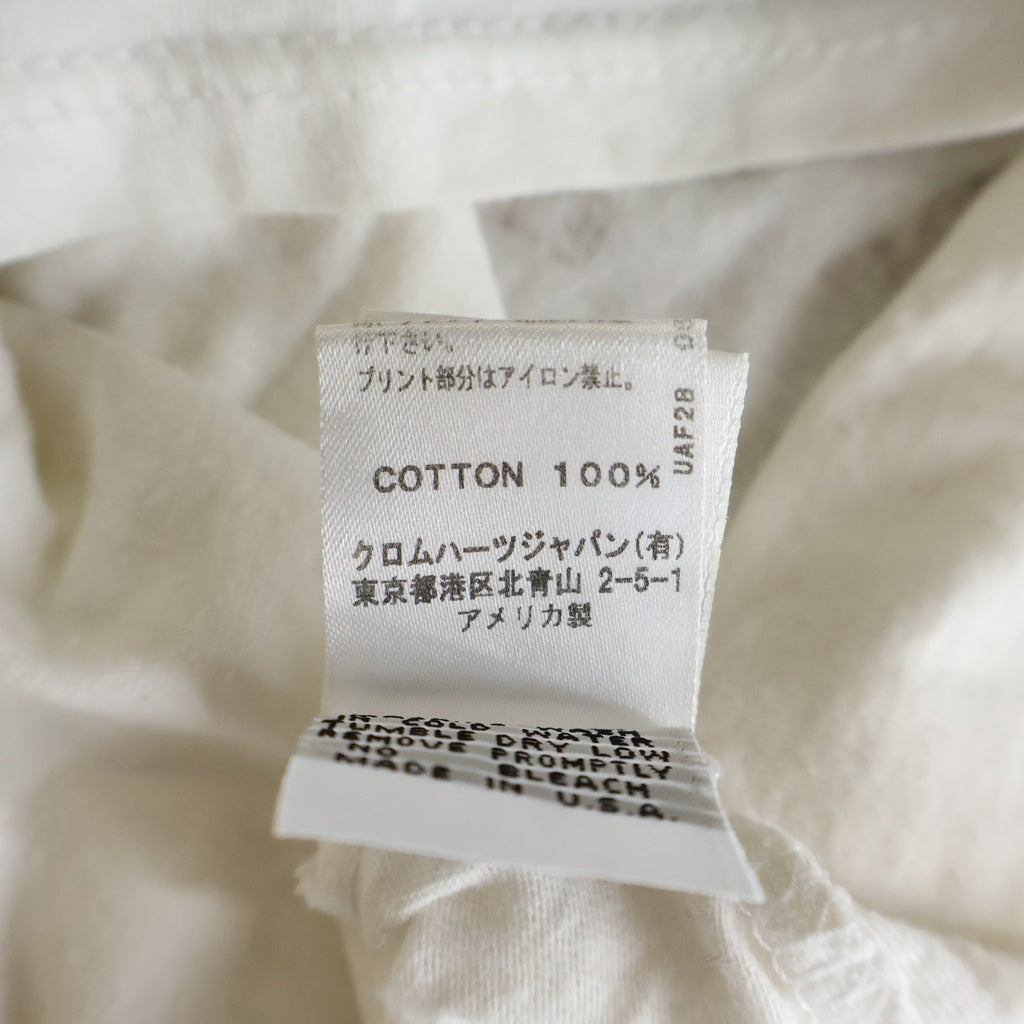 CHROME HEARTS(クロムハーツ) FOTI オールドフォティマハリアプリント 半袖Tシャツカットソー ホワイト レディース