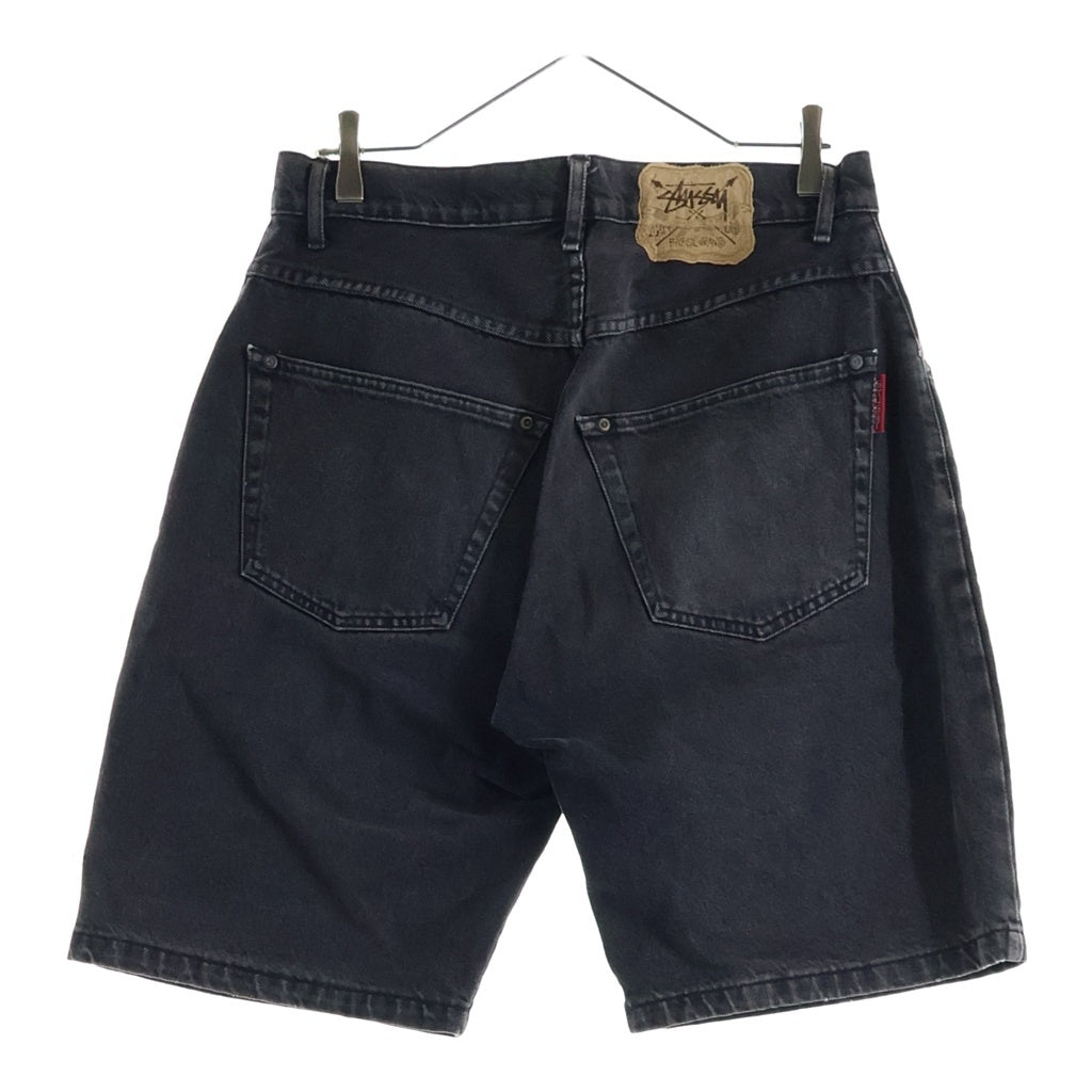 STUSSY(ステューシー) 80s-90s 黒タグ BIG OL JEANS ショーンフォントピスネーム デニムショーツ ブラック