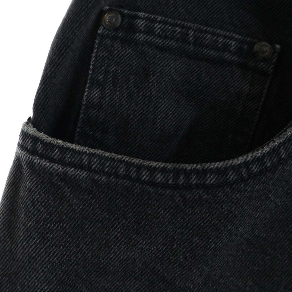 STUSSY(ステューシー) 80s-90s 黒タグ BIG OL JEANS ショーンフォントピスネーム デニムショーツ ブラック