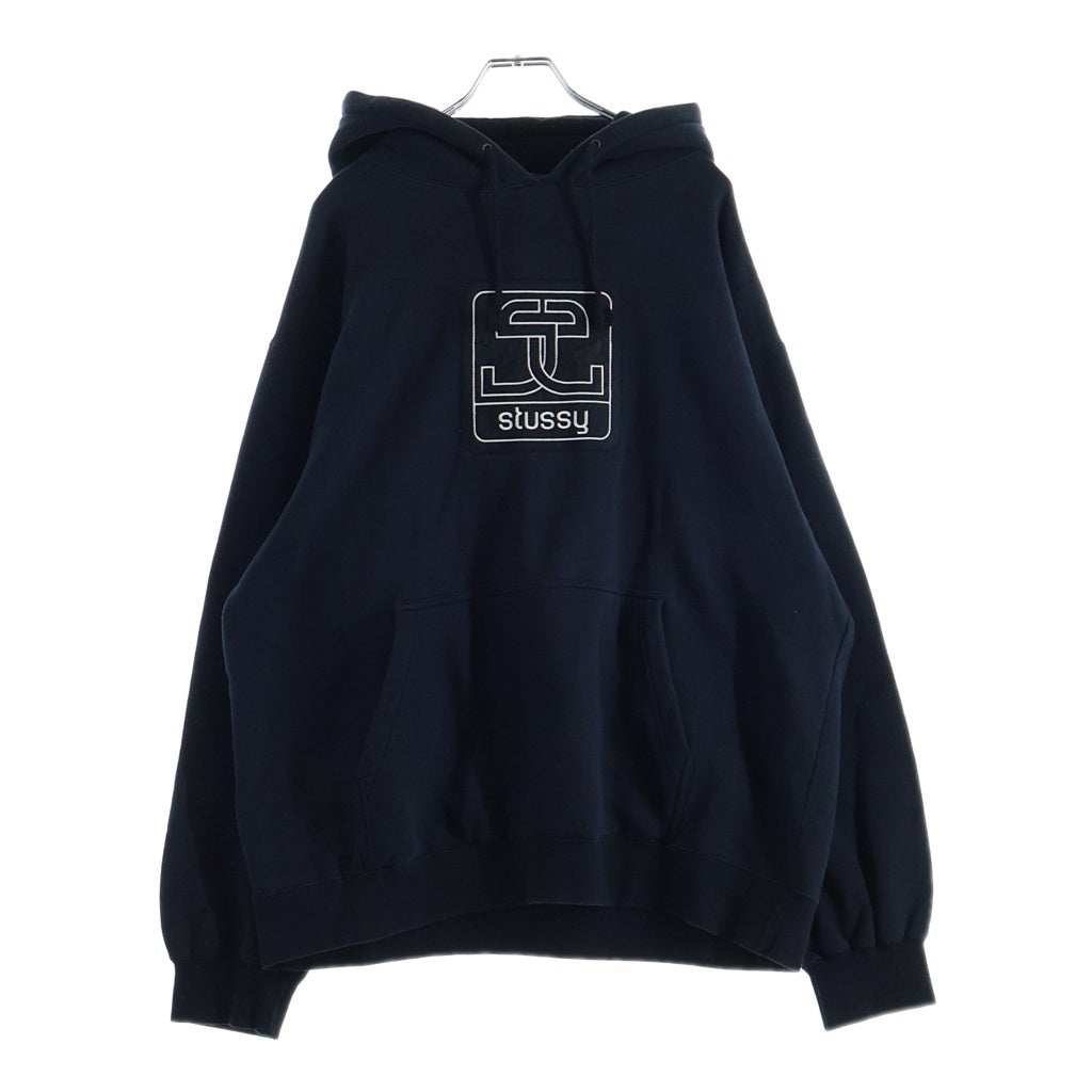 STUSSY(ステューシー) VINTAGE 00s オールド SS 白タグ プルオーバーパーカー ブラック