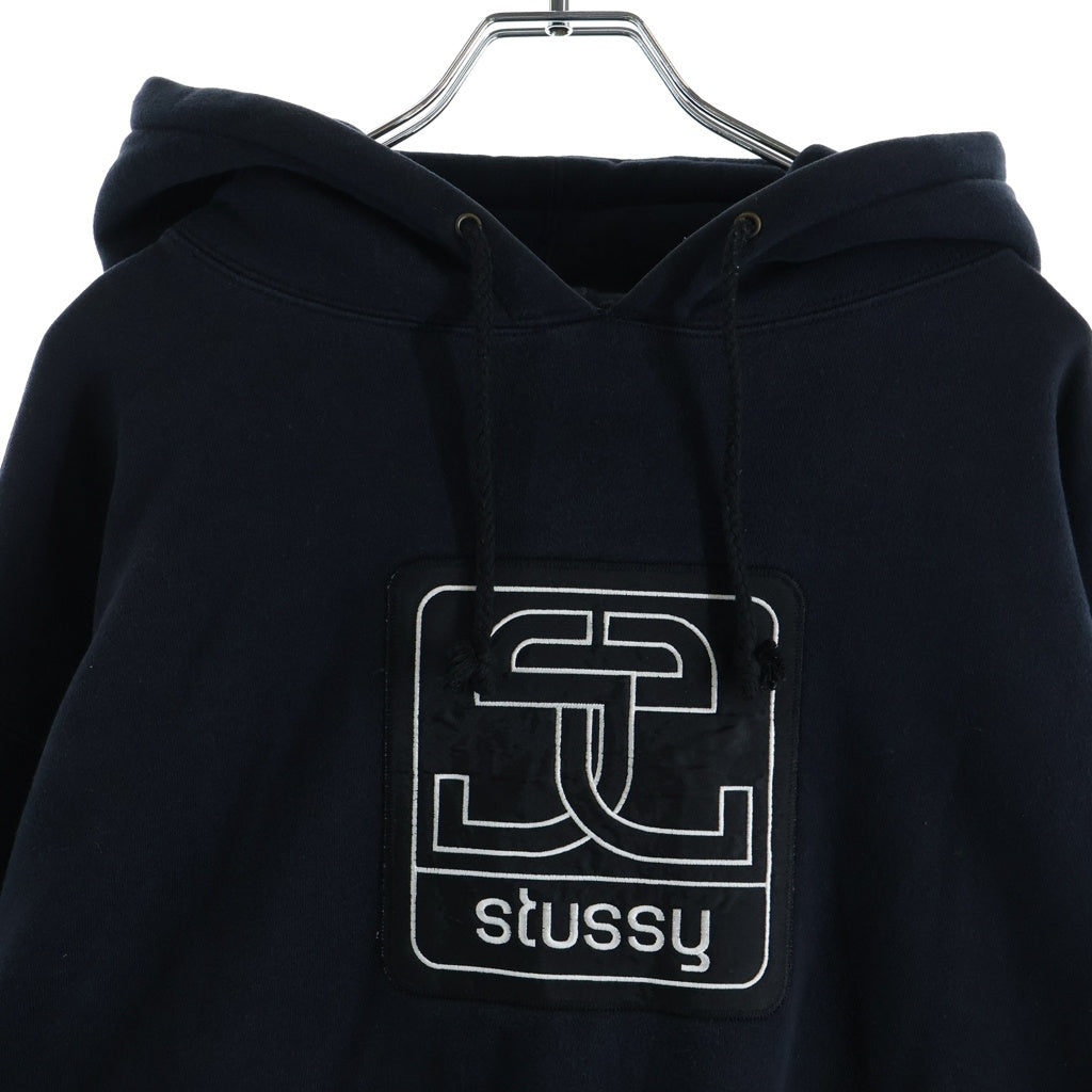 STUSSY(ステューシー) VINTAGE 00s オールド SS 白タグ プルオーバーパーカー ブラック