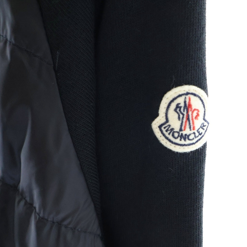 MONCLER(モンクレール) 14AW MAGLIA GIROCOLLO マーリア ダウン切替 420938096400 プルオーバーパーカー ブラック レディース