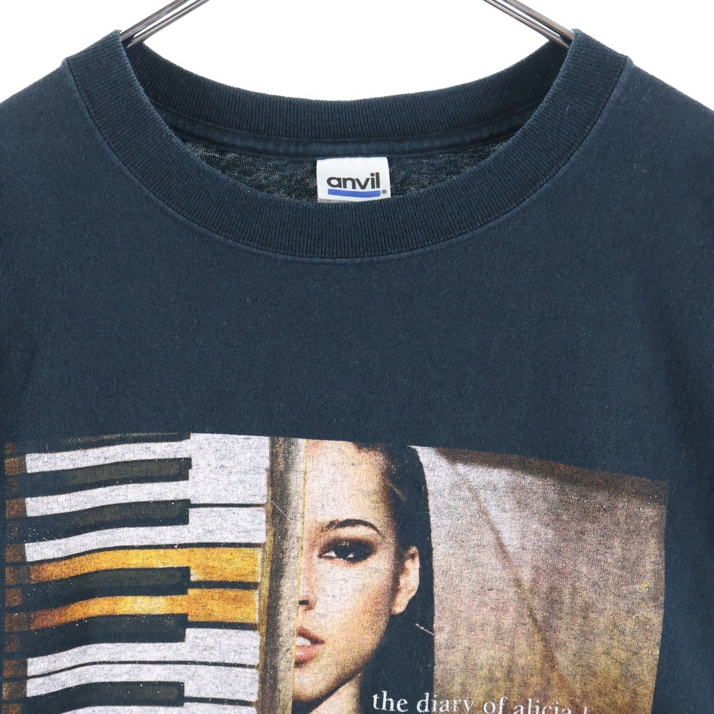 VINTAGE(ヴィンテージ) 00s Alicia Keys 2004 the diary of alicia keys Tour アリシアキーズ クルーネックTシャツ ブラック