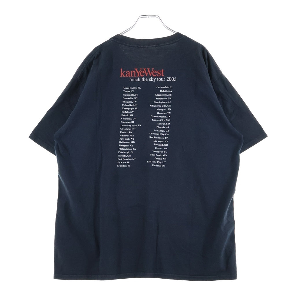VINTAGE(ヴィンテージ) 2005 Kanye West Touch The Sky Tour カニエウエスト タランティーノ デスプルーフパロディ クルーネックTシャツ ブラック