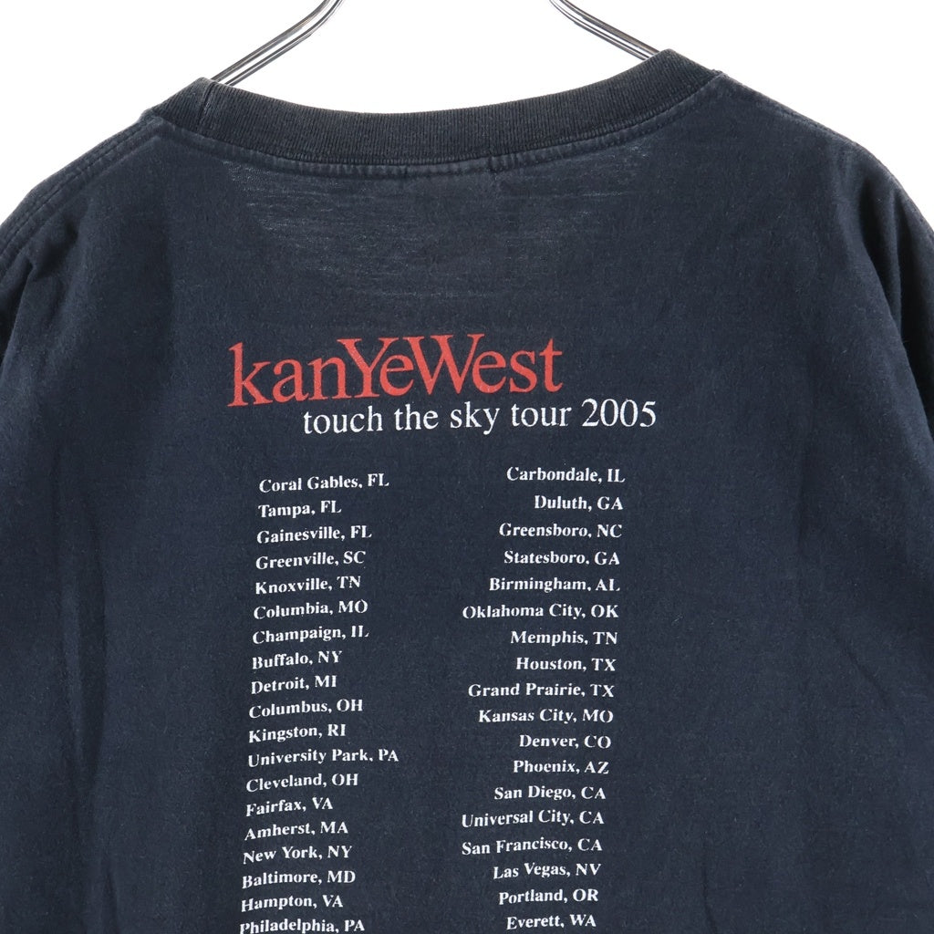 VINTAGE(ヴィンテージ) 2005 Kanye West Touch The Sky Tour カニエウエスト タランティーノ デスプルーフパロディ クルーネックTシャツ ブラック