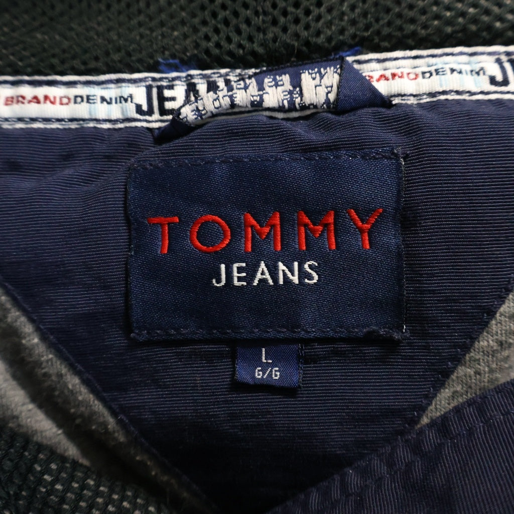 TOMMY JEANS(トミージーンズ) 90s SALVAGE ハイネック ナイロン アノラック ネイビー