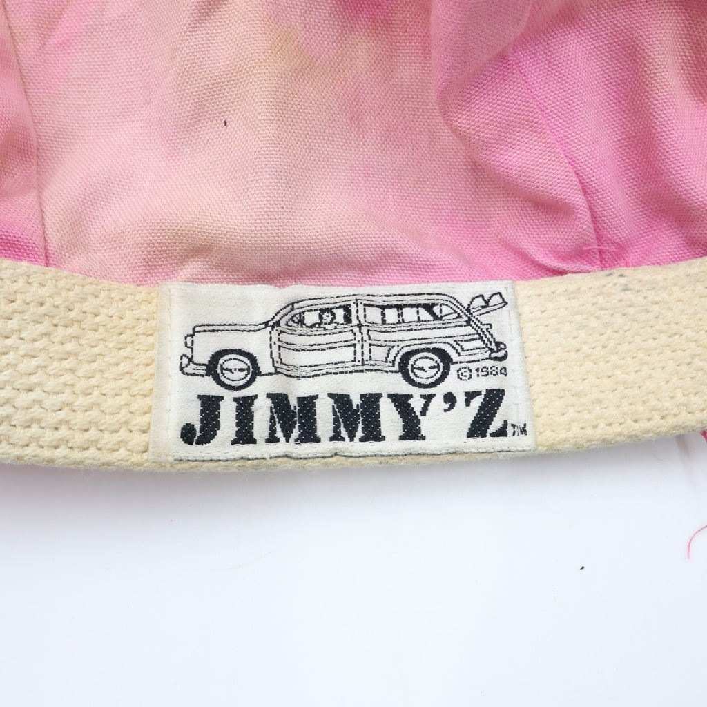 VINTAGE(ヴィンテージ) 80s-90s JIMMY'S USA製 ベロクロ ベレー帽 ピンク レディース