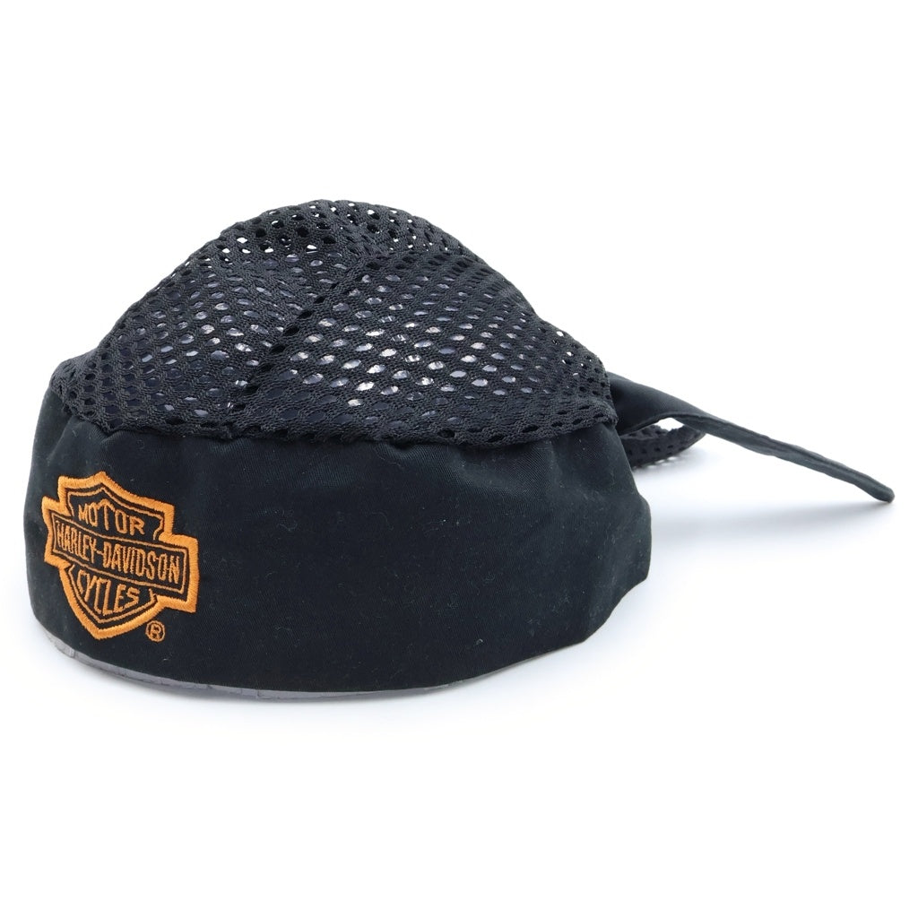 HARLEY DAVIDSON(ハーレーダビッドソン) 90s VINTAGE メッシュ フロントロゴ ドゥーラグ ブラック