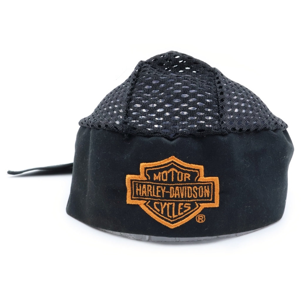 HARLEY DAVIDSON(ハーレーダビッドソン) 90s VINTAGE メッシュ フロントロゴ ドゥーラグ ブラック