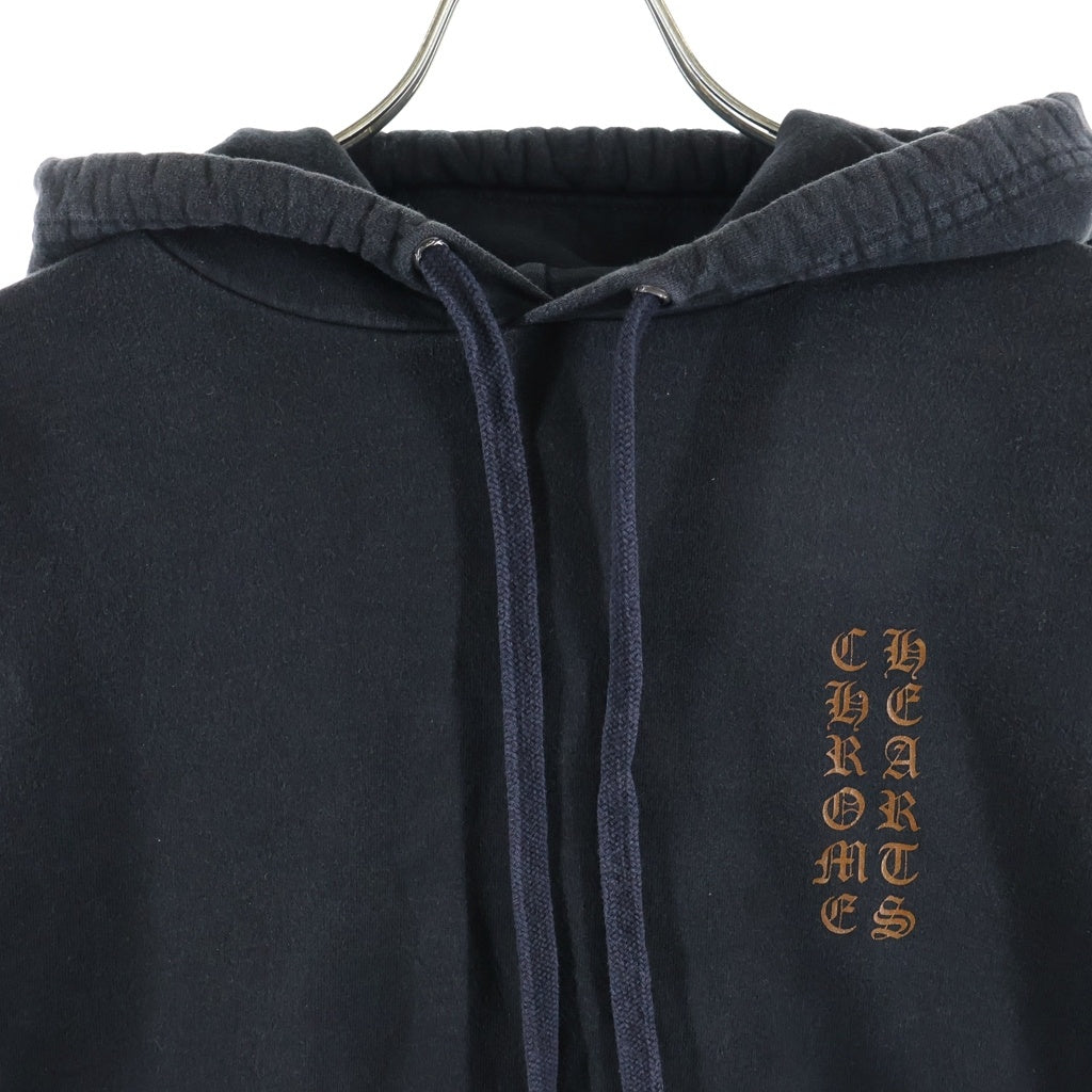 CHROME HEARTS(クロムハーツ) VERTICAL LOGO PULLOVER HOODIE ヴァーティカルロゴ プルオーバーパーカー フーディー ブラック/ブラウン