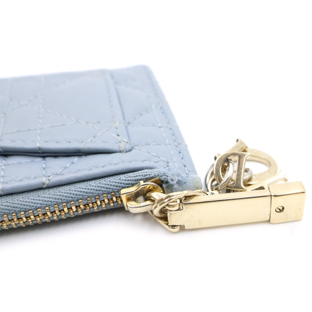 Christian Dior(クリスチャンディオール) レディディオール カナージュ フラグメント カードケース S0965NMJ ブルー レディース