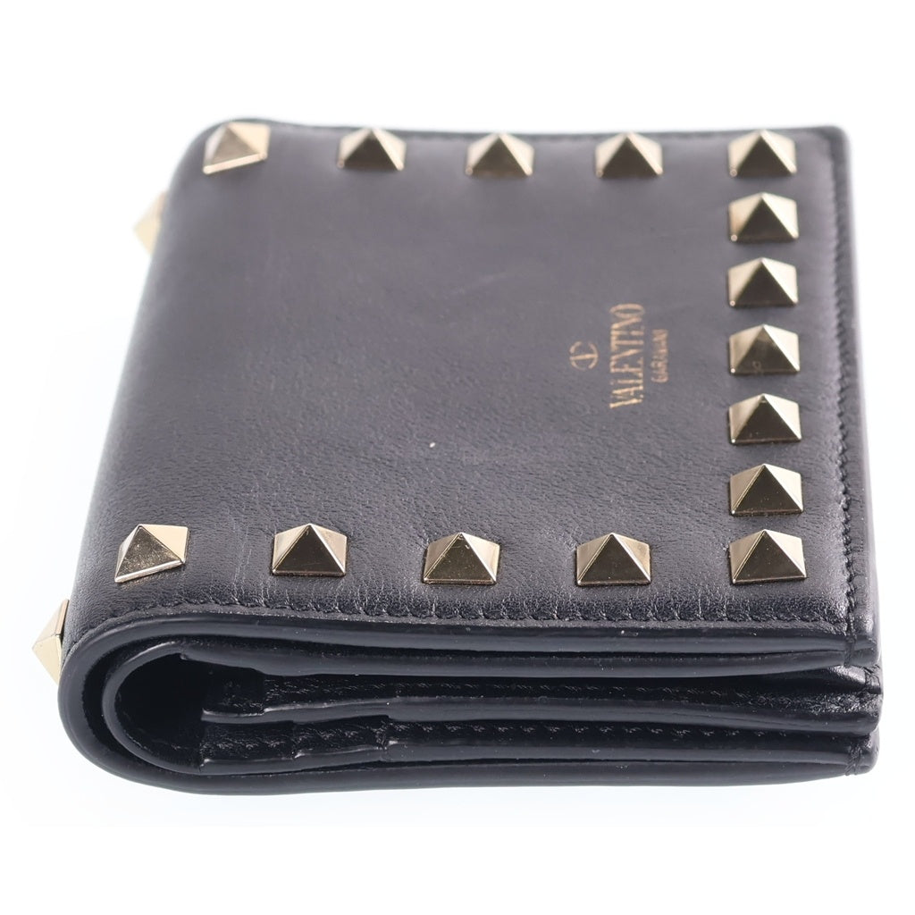 VALENTINO(ヴァレンティノ) ロックスタッズ 2つ折り財布 P0P39VSH ブラック レディース