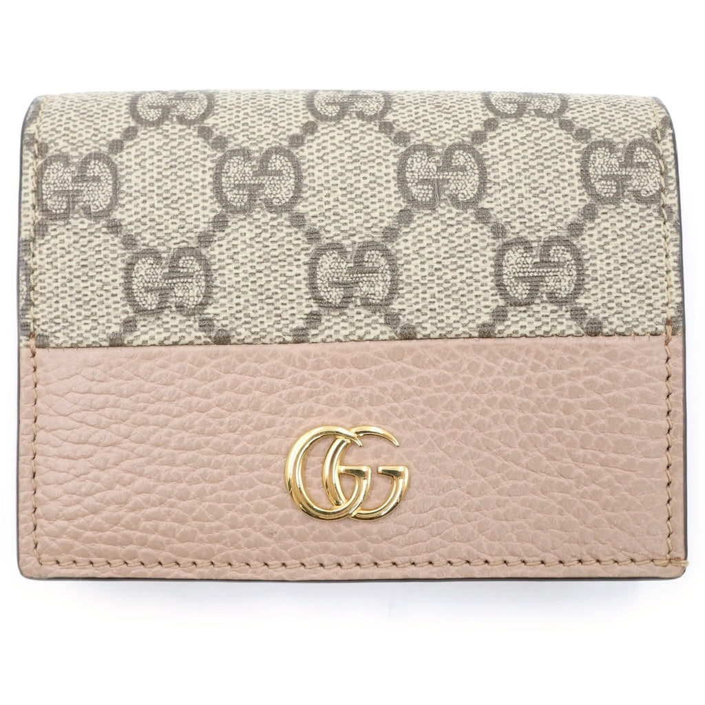GUCCI(グッチ) GGマーモント ダブルG コンパクト 658610 2つ折り財布 レディース