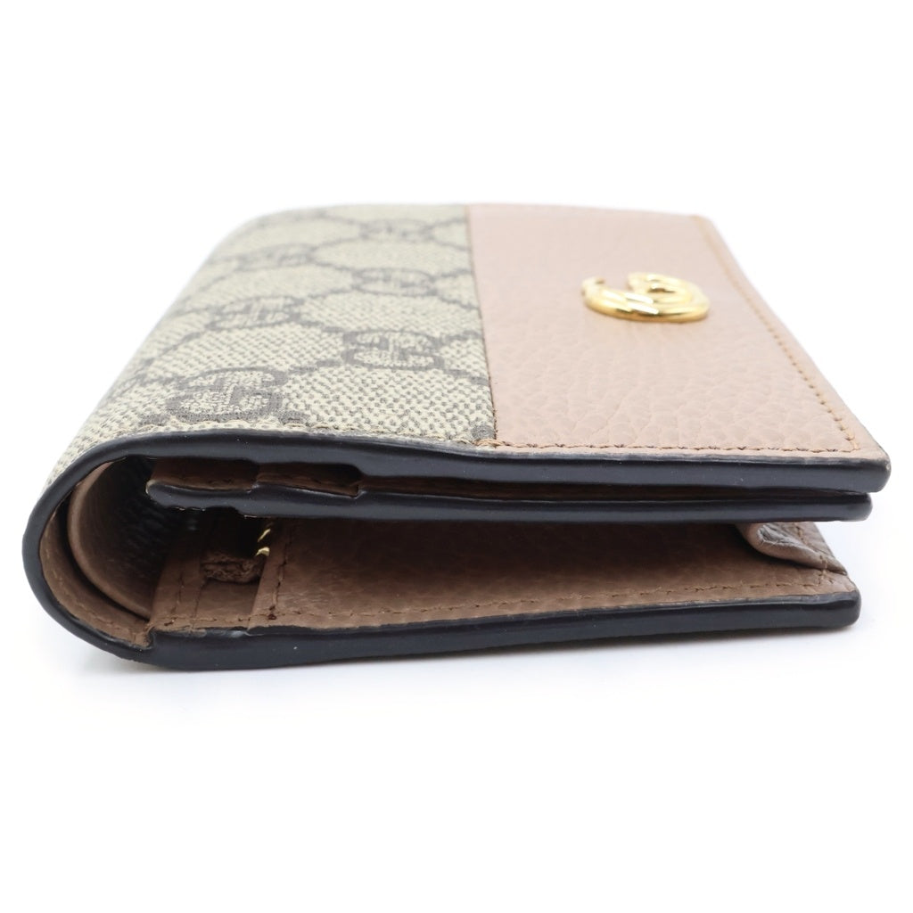 GUCCI(グッチ) GGマーモント ダブルG コンパクト 658610 2つ折り財布 レディース