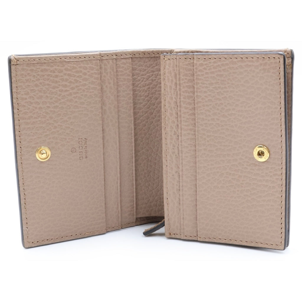 GUCCI(グッチ) GGマーモント ダブルG コンパクト 658610 2つ折り財布 レディース