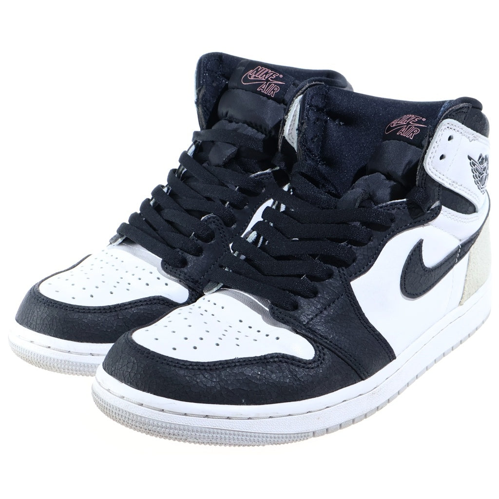 NIKE(ナイキ) AIR JORDAN1 RETRO HIGH OG Bleached Coral エアジョーダン1 ブリーチド コーラル ハイカットスニーカー グレー US9/27cm 555088-108