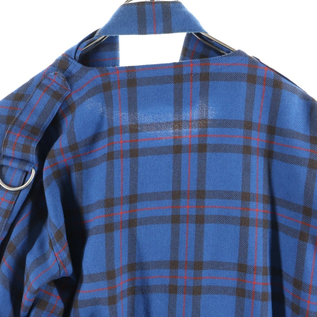 SEDITIONARIES by 666(セディショナリーズ) BONTAGE JACKET ボンテージジャケット タータンチェック ウール ジャケット ブルー