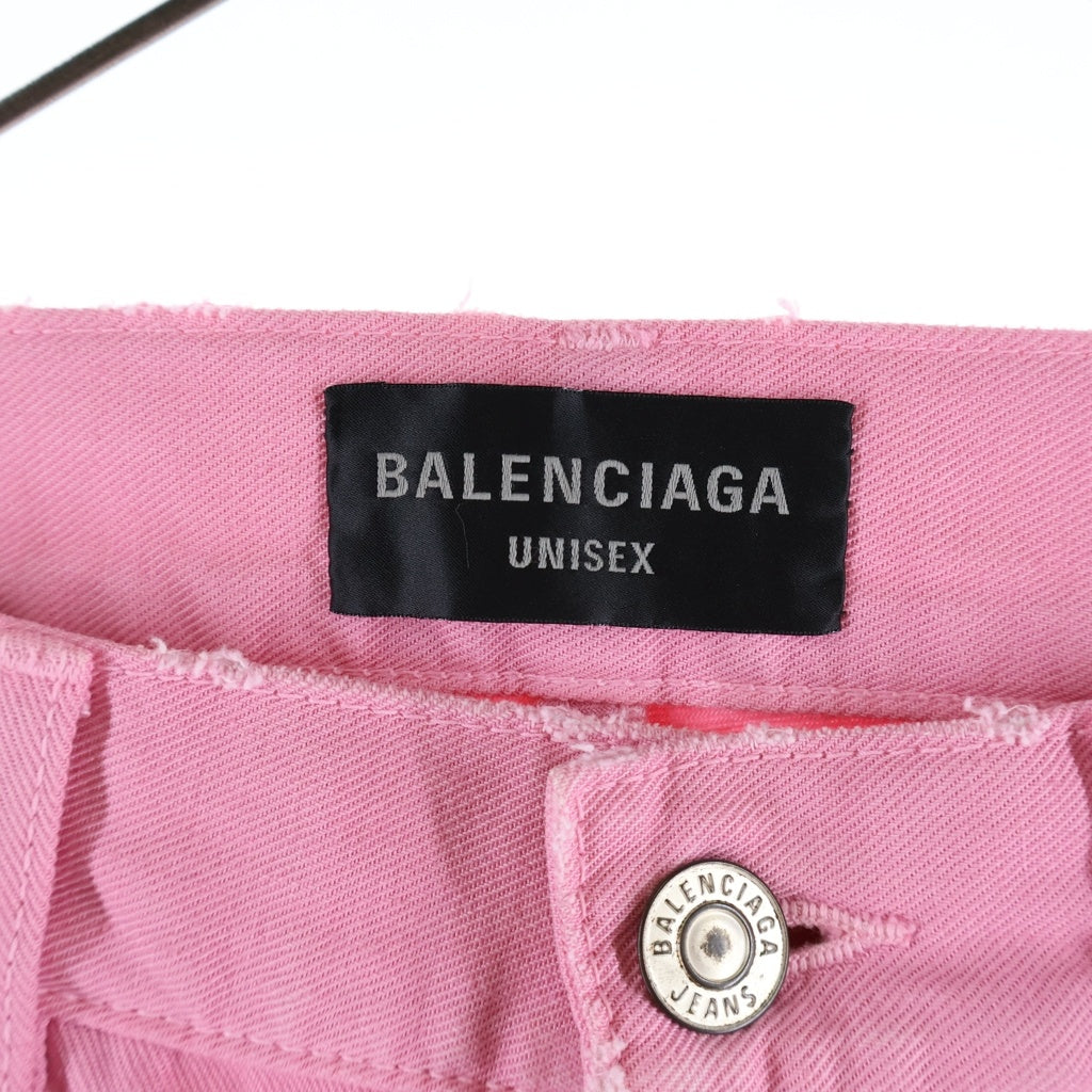 BALENCIAGA(バレンシアガ) WIDE-LEG BABY PINK JEANS ワイドレッグ ジーンズ ピンク 786468 TRWA6