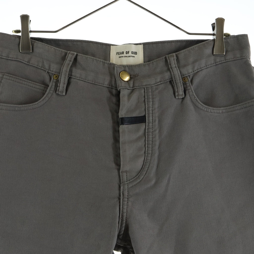 FEAR OF GOD(フィアオブゴッド) SIXTH COLLECTION シックスコレクション コットン パンツ グレー 6S19-6017-4003