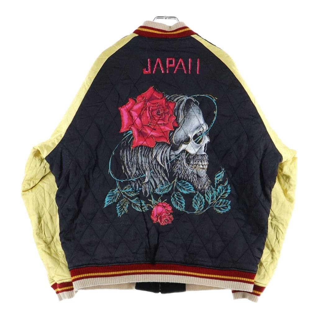 SAINT MICHAEL(セントマイケル) 23AW ×WILDSIDE YOHJI YAMAMOTO SKULL SUKA JACKET SM-A23-0000-C26 スカジャン リバーシブル ブラック