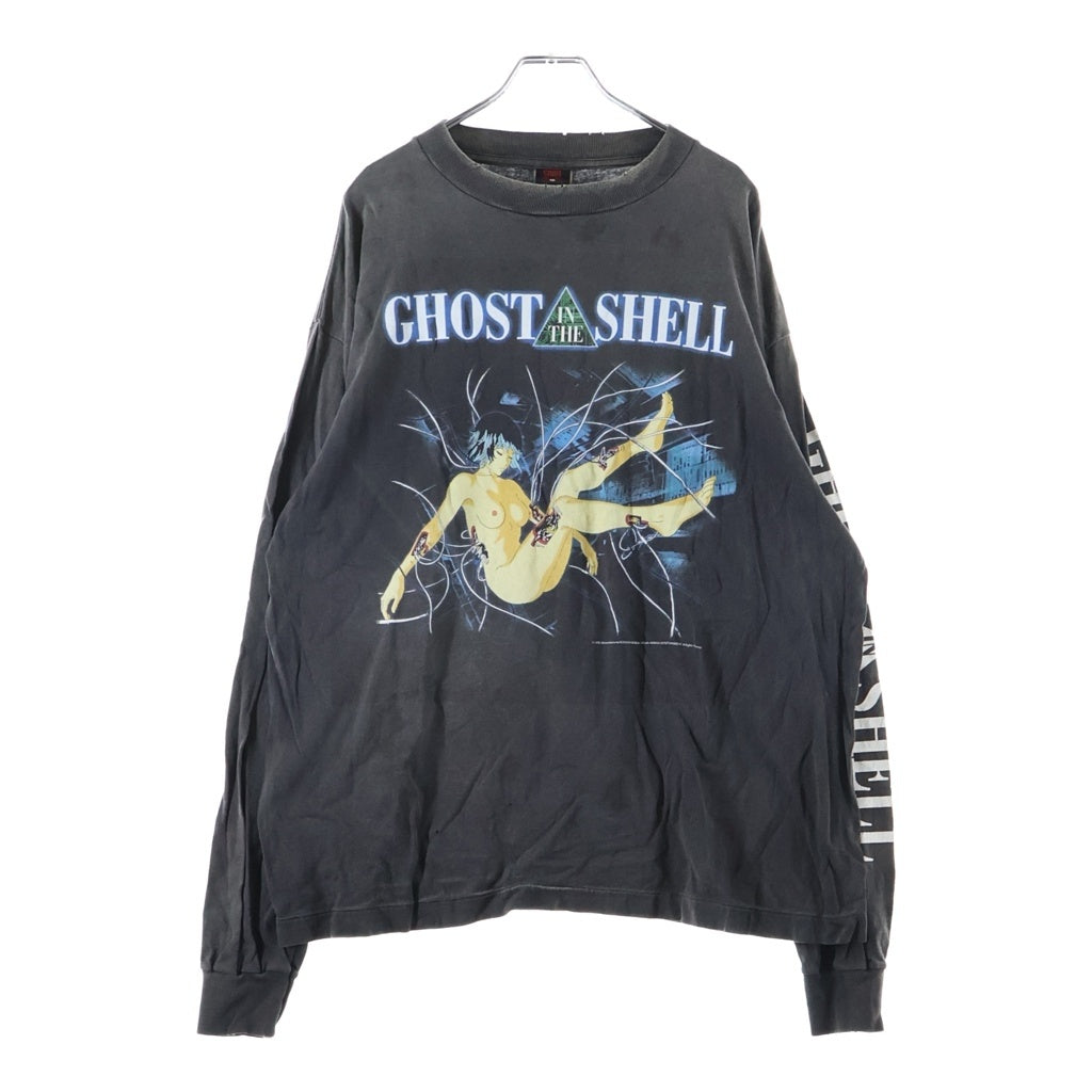 SAINT MICHAEL(セントマイケル) LS TEE ILYA GITS 攻殻機動隊 ヴィンテージ加工 SM-YS1-0000-C34 ロングスリーブカットソー ブラック