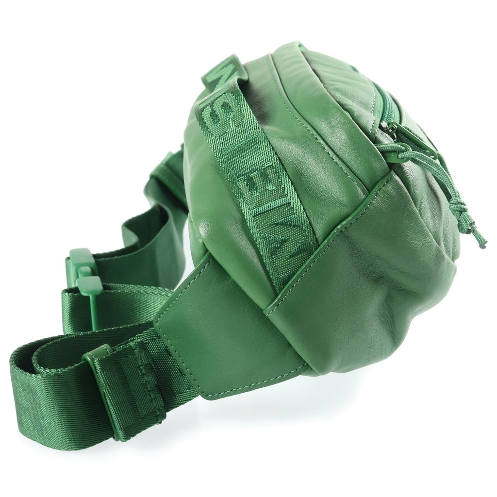 SUPREME(シュプリーム) 24AW Leather Waist Bag BOX LOGO ウエストバック グリーン