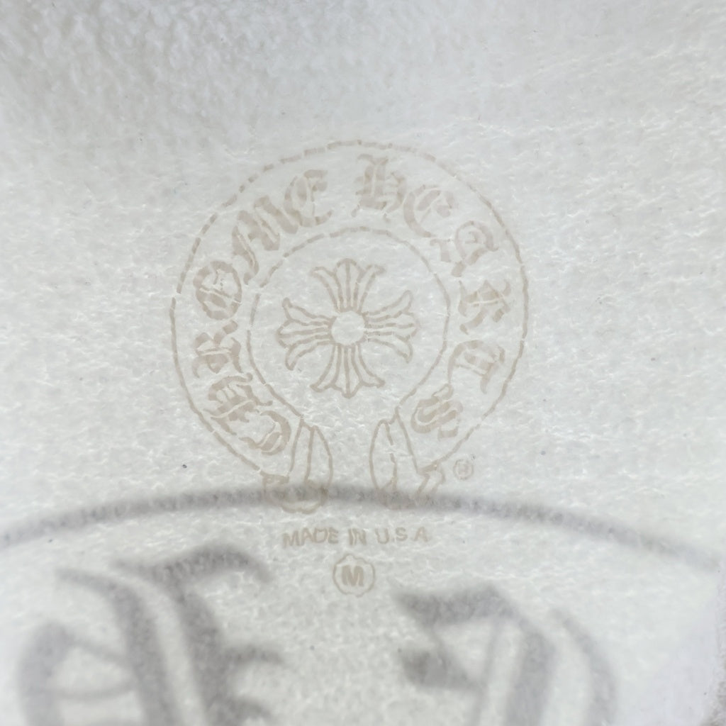 CHROME HEARTS(クロムハーツ) SWTSHRT HD ZIP 袖フローラルホースシュープリント ジップパーカー ホワイト