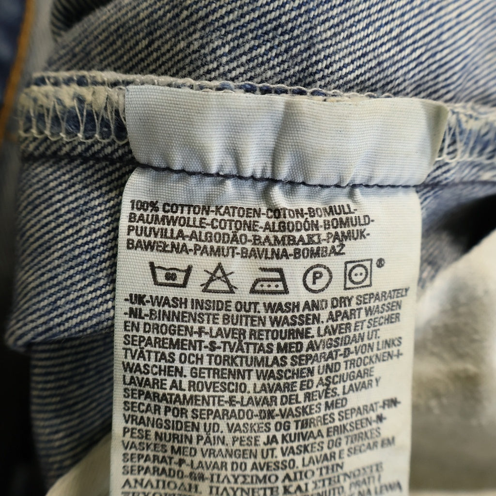 Y.A.R.N(ヤーン) ×Levi's クロスパッチ ストレートデニム 501 インディゴ