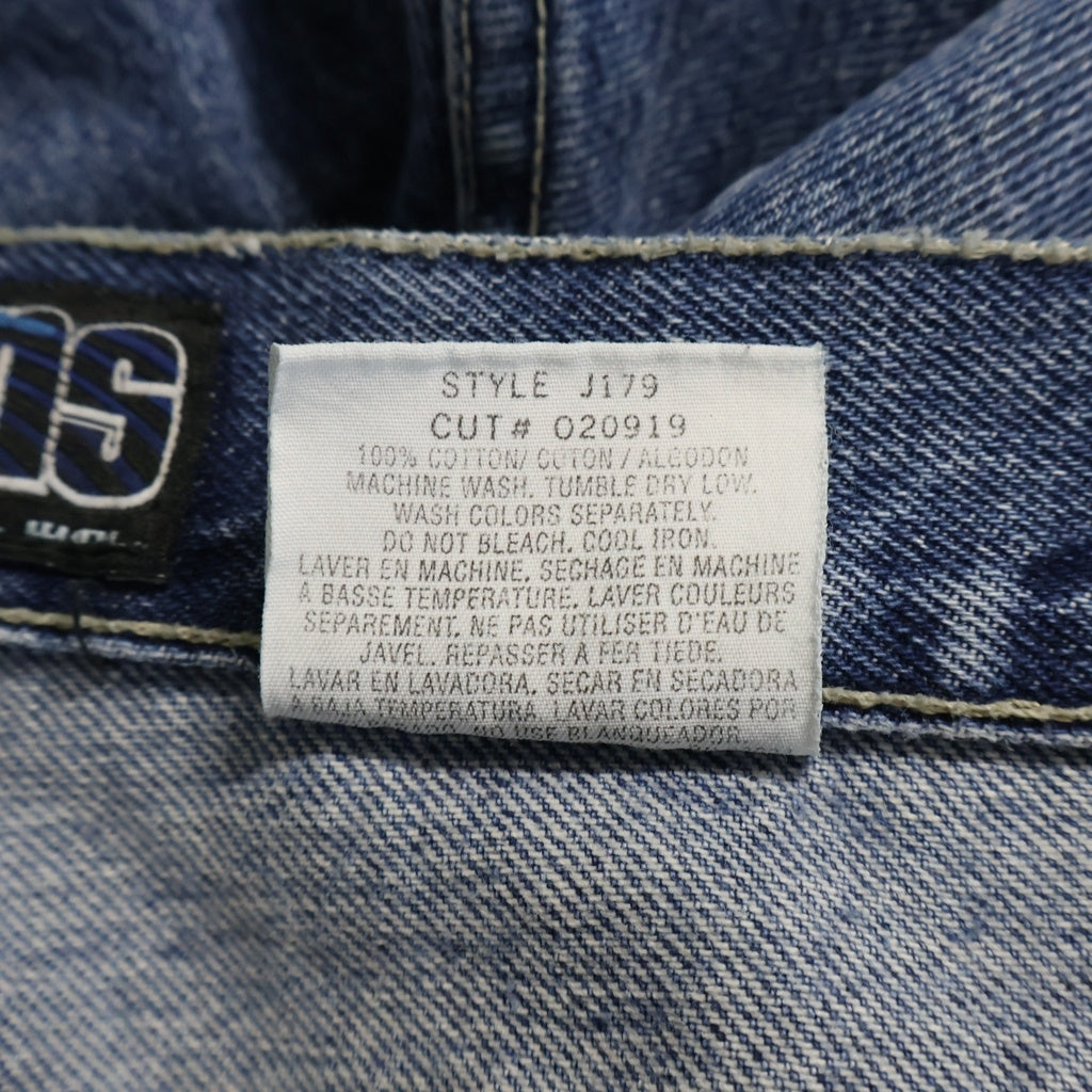 VINTAGE(ヴィンテージ) 90s USA製 JNCO JEANS ジュンコ 179パッチ 9分丈 J179 ワイドデニム インディゴ