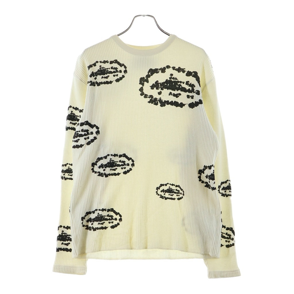 DENIM TEARS(デニムティアーズ) ×Corteiz Waffle Thermal ワッフル サーマル クルーネック長袖Tシャツ アイボリー