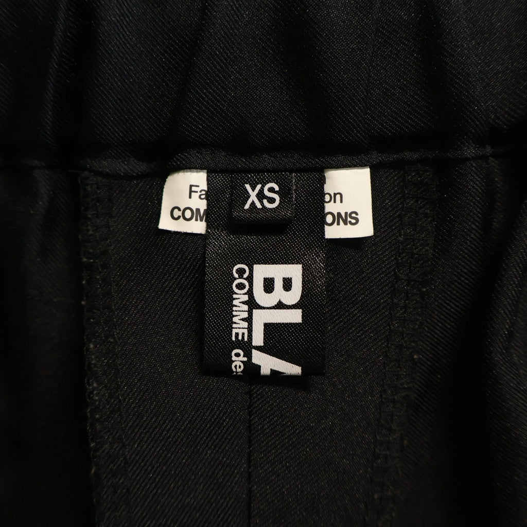 BLACK COMME des GARCONS(ブラックコムデギャルソン) 25SS エステルギャバジン カッティング 1O-P027 ショートパンツ ブラック