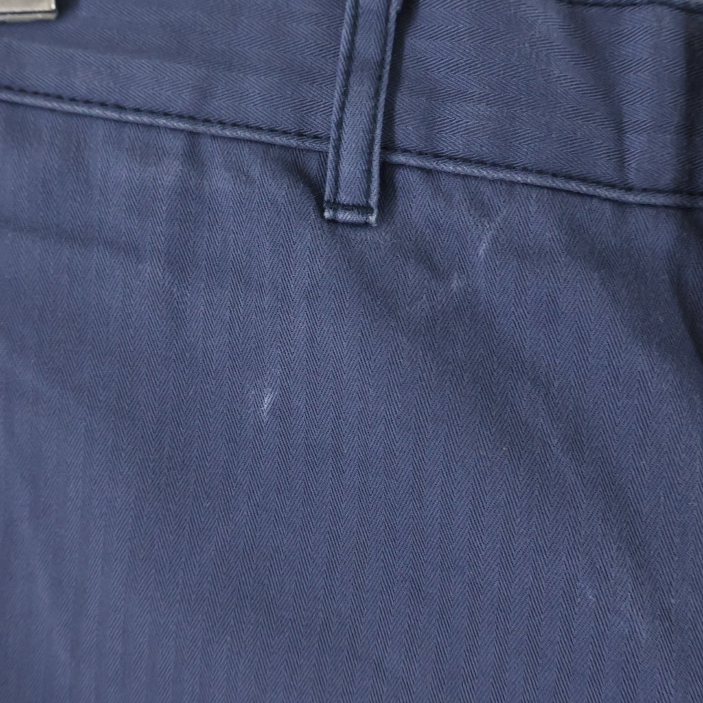 COMME des GARCONS HOMME PLUS(コムデギャルソンオムプリュス) 15SS HBT へリンボーン PO-P056 ストレートパンツ ネイビー