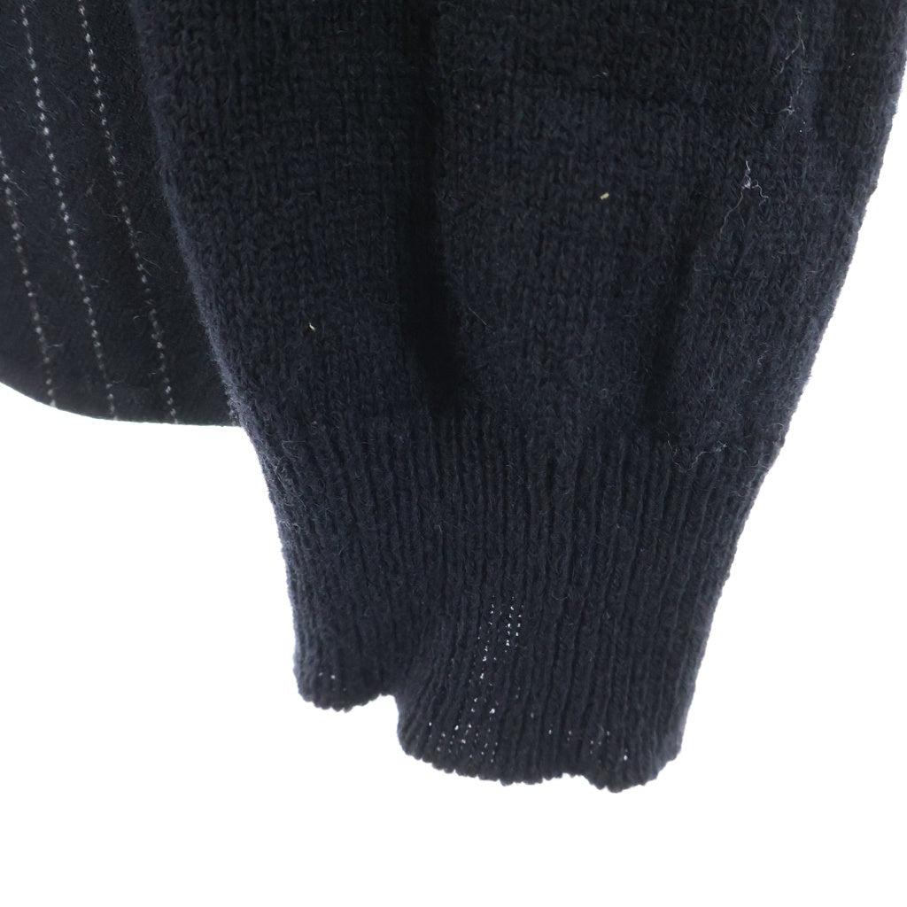 BLACK COMME des GARCONS(ブラックコムデギャルソン) 14AW 袖切替 ウール ストライプ 1N-J016 テーラードジャケット ブラック