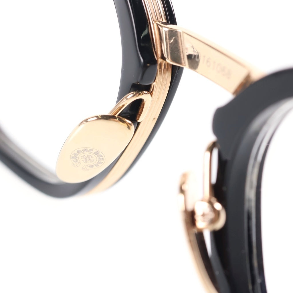 CHROME HEARTS(クロムハーツ) DUCK BUTTER ダガー テンプルウェリントン サングラス アイウェア メガネ 眼鏡 ブラック/ゴールド