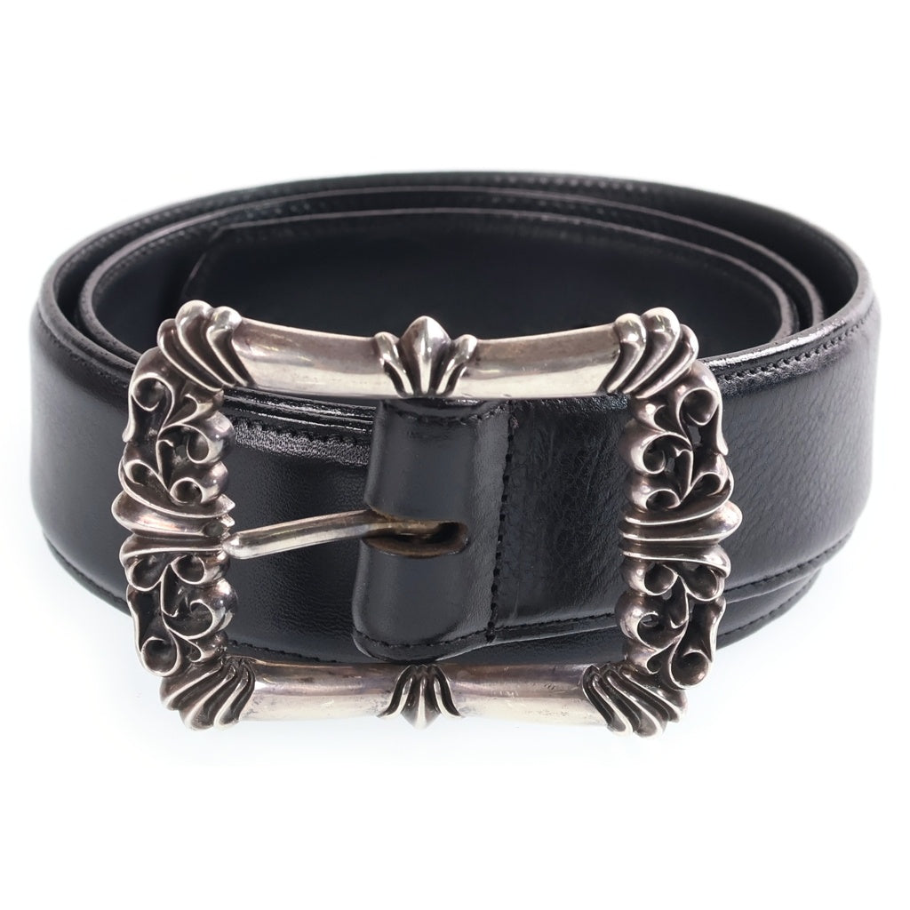 CHROME HEARTS(クロムハーツ) BLT FILIGREE OTJ フィリグリーOTJバックル レザーベルト シルバー BCA355