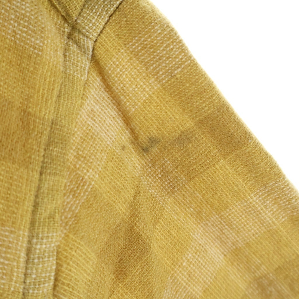 PENDLETON(ペンドルトン) 60s ダブルフラップ 開襟 ボードシャツ イエロー オンブレベース