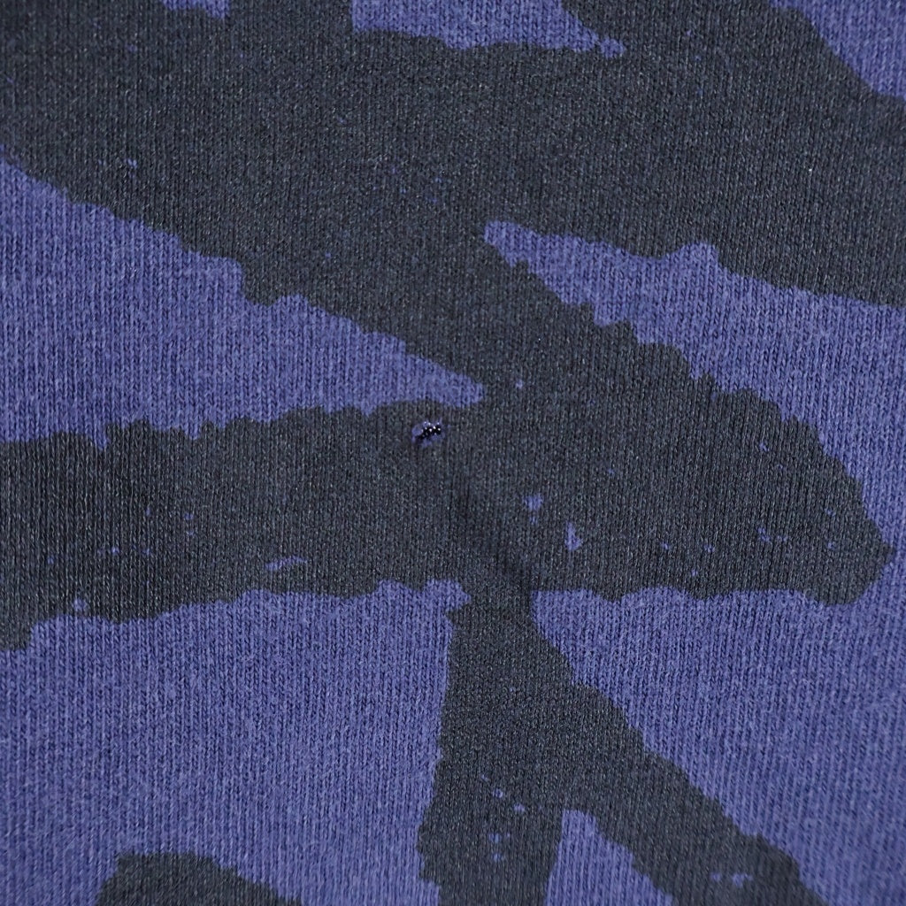 STUSSY(ステューシー) 80s-90s 黒タグ 裾袖シングル サークル ストックロゴ クルーネックTシャツ パープル