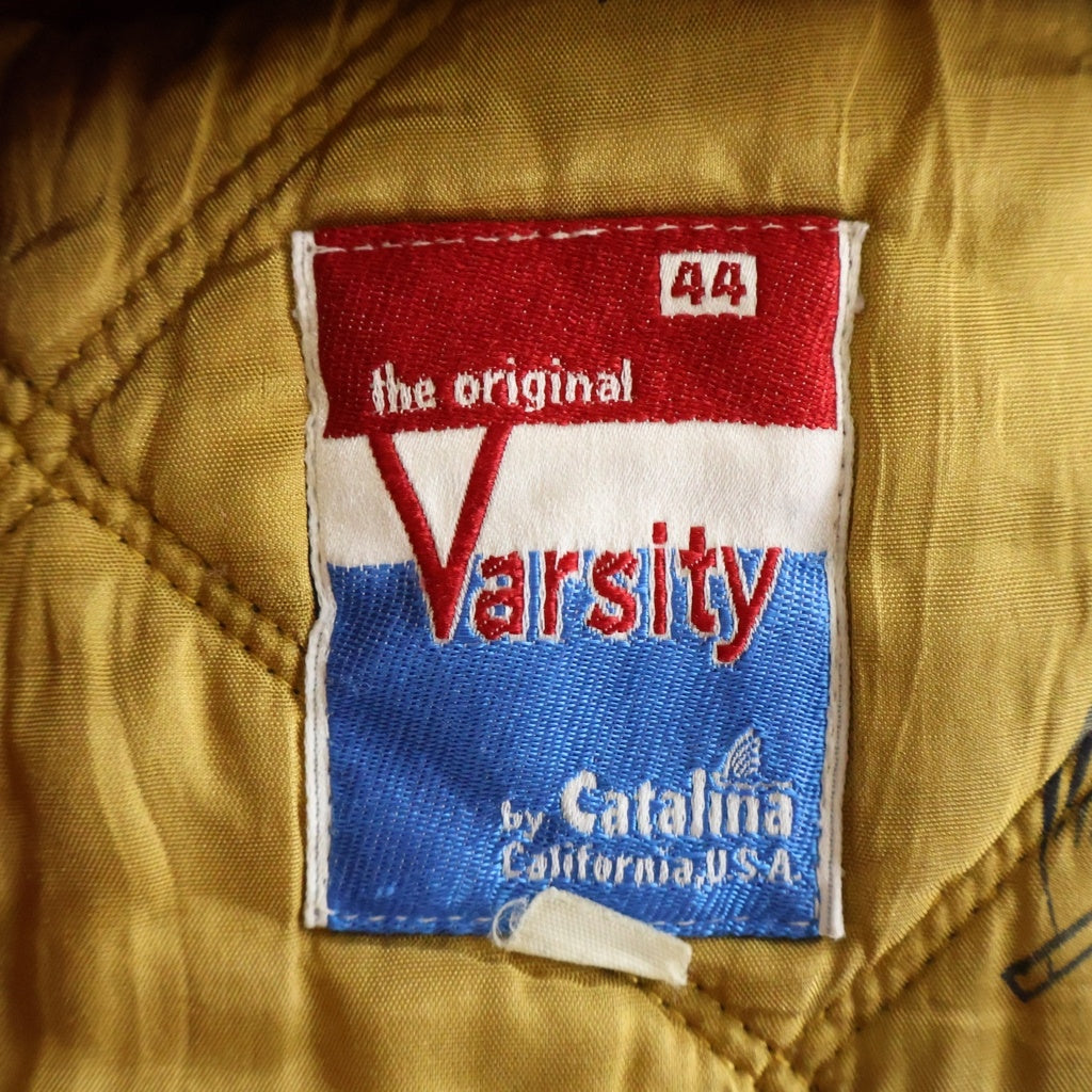 VINTAGE(ヴィンテージ) 70s CATALINA カップショルダージャケット 涙TALON アルミIDEALジップ 裏地ゴールドトビウオ ブルゾン ボルドー