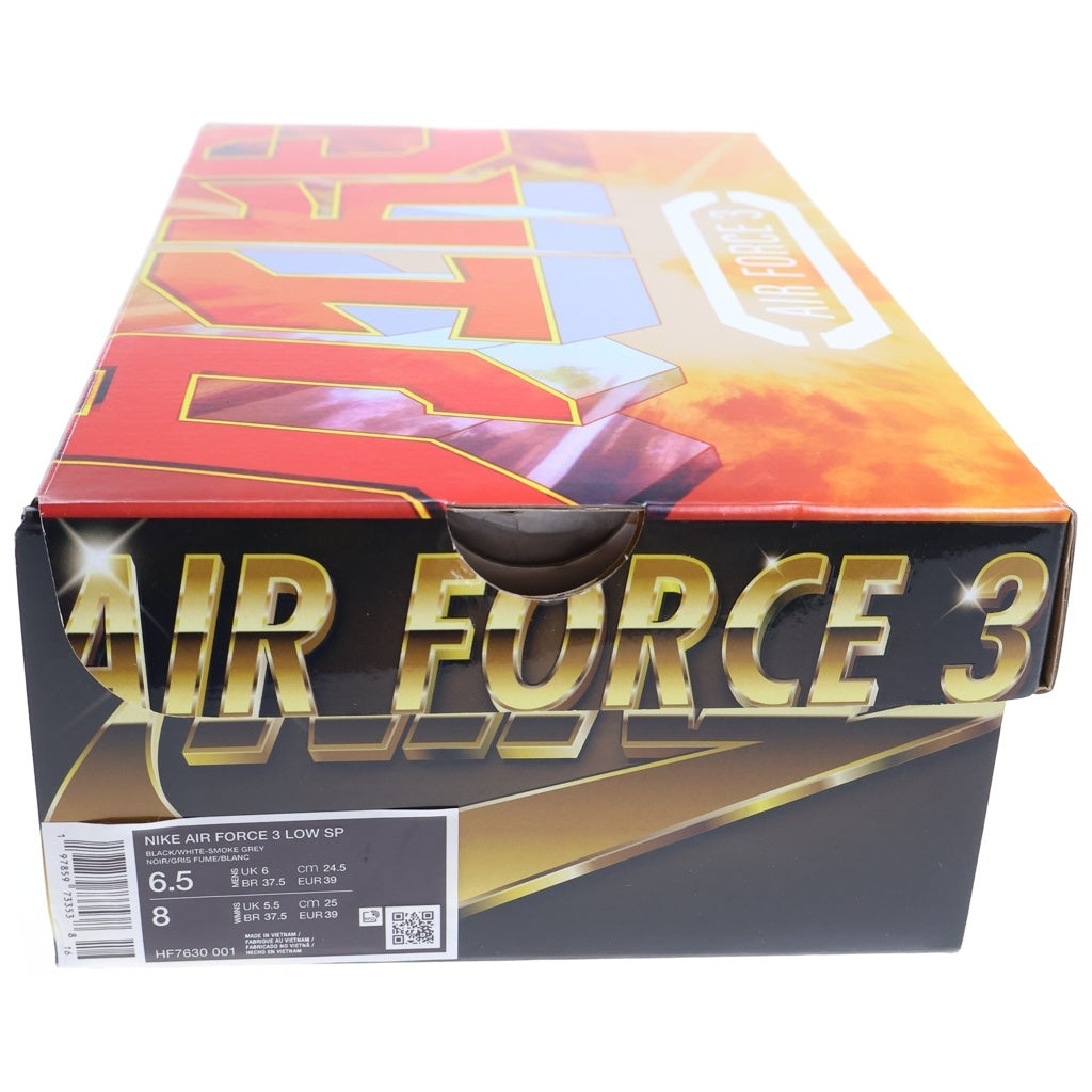 NIKE(ナイキ) ×NIGO AIR FORCE 3 LOW SP ニゴー エアフォース3 ローカットスニーカー ブラック/ホワイト US6.5/24.5cm HF7630-001 レディース
