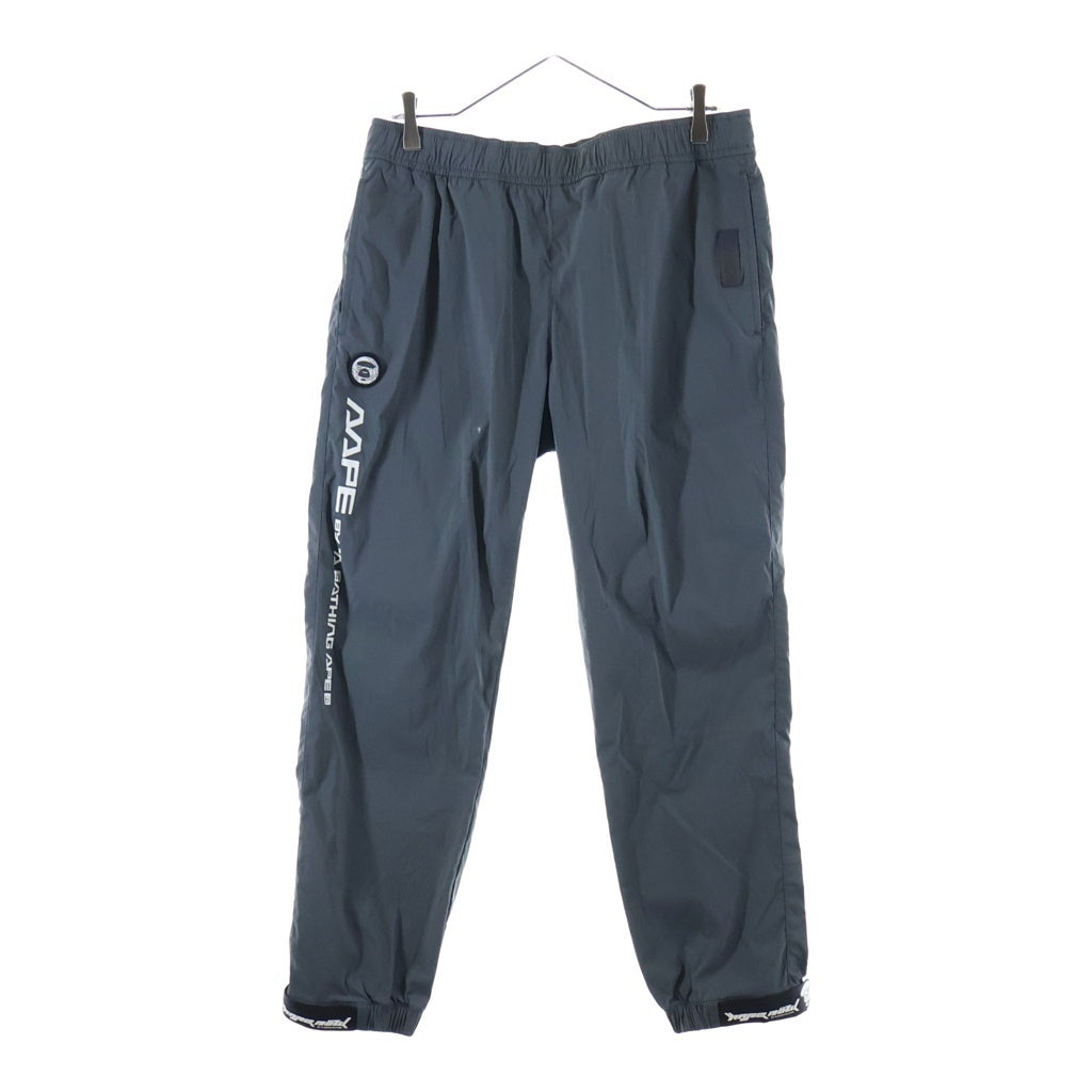 AAPE BY A BATHING APE(エーエイプバイアベイシングエイプ) リフレクター ロゴ サイドライン AAPPTM6716XXG ナイロンパンツ グレー