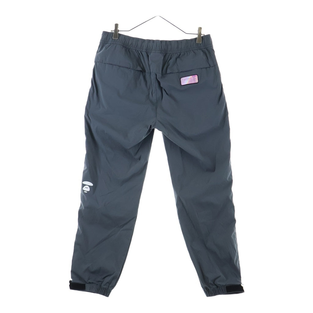 AAPE BY A BATHING APE(エーエイプバイアベイシングエイプ) リフレクター ロゴ サイドライン AAPPTM6716XXG ナイロンパンツ グレー