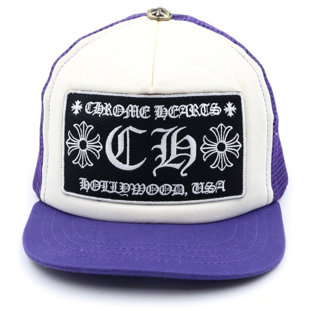 CHROME HEARTS(クロムハーツ) TRUCKER CAP CHパッチ メッシュ トラッカーキャップ 帽子 パープル