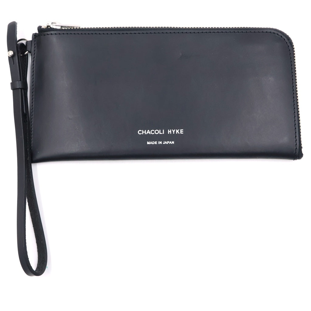 HYKE(ハイク) CHACOLI WALLET LARGE ラウンドジップ ウォレット ブラック レディース
