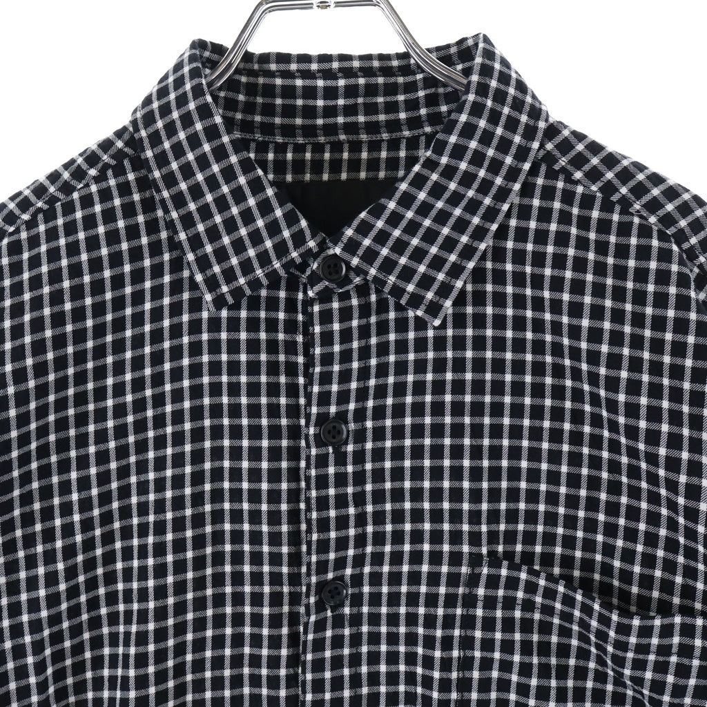 NEIGHBORHOOD(ネイバーフッド) 26SS BW .CHECK SHIRT SS 261AQNH-SHM07 半袖シャツ ブラック チェック