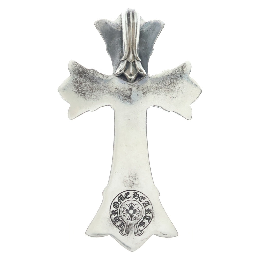 CHROME HEARTS(クロムハーツ) DBL CH CRS LRG ラージダブルCHクロス ペンダント シルバーネックレストップ