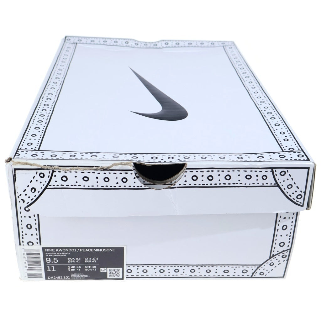 NIKE(ナイキ) ×PEACEMINUSONE KWONDO DH2482-10 ピースマイナスワン クウォンド ローカットスニーカー ブラック/ホワイト US9.5/27.5cm
