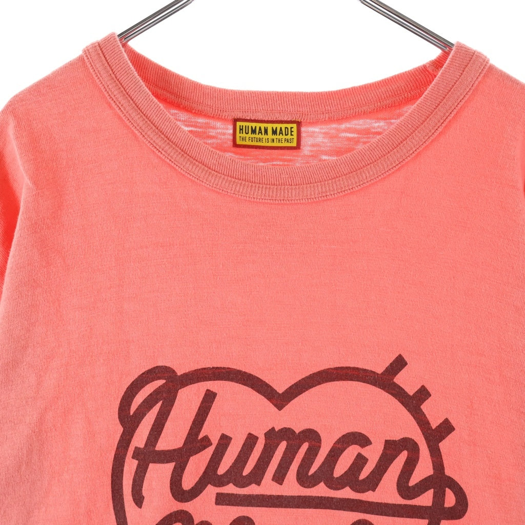 HUMAN MADE(ヒューマンメイド) Color T-Shirt ハートロゴ クルーネックTシャツ レッド