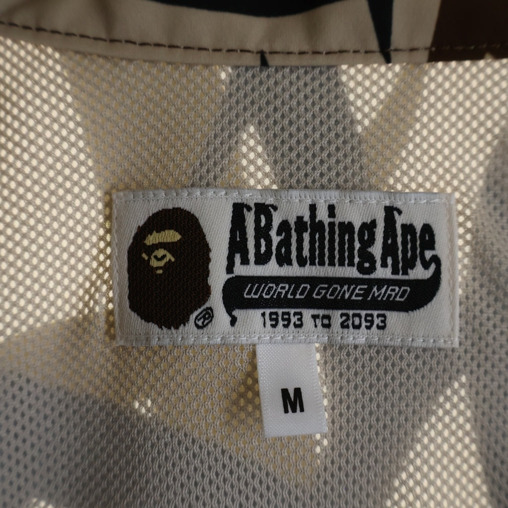 A BATHING APE(アベイシングエイプ) 25SS TRIAL CAMO RAIN JACKET トライバルカモ レインジャケット デタッチャブル 001LJL301002M ナイロンジャケット ベージュ カモフラ